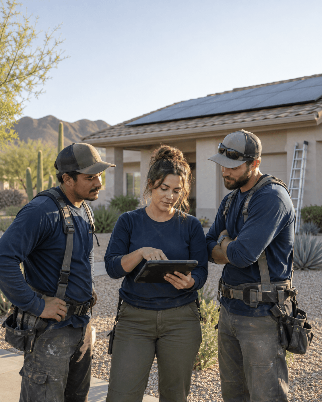 Portrait of Danielle W. and team