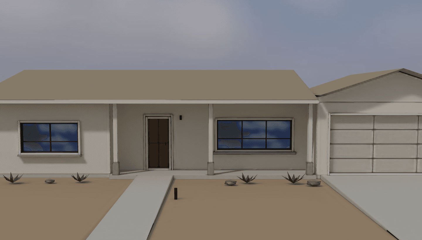 Illustrative Phoenix home; roof fit needs an assessment